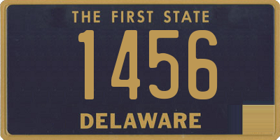 DE license plate 1456