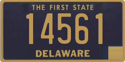 DE license plate 14561