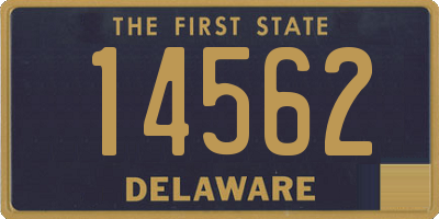 DE license plate 14562