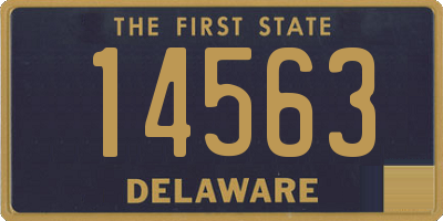 DE license plate 14563