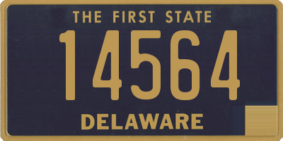 DE license plate 14564