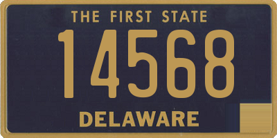 DE license plate 14568