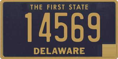 DE license plate 14569