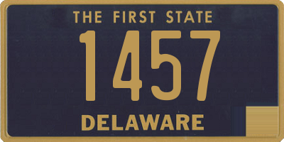 DE license plate 1457