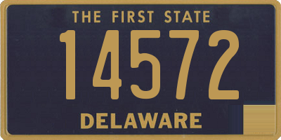 DE license plate 14572