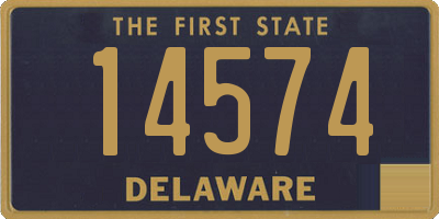 DE license plate 14574