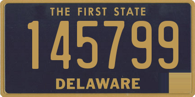 DE license plate 145799