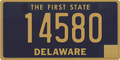 DE license plate 14580