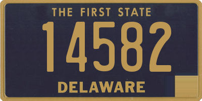 DE license plate 14582