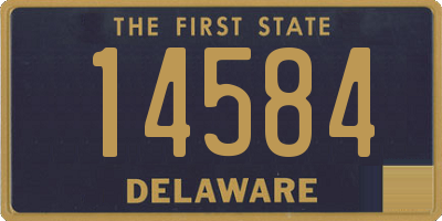 DE license plate 14584