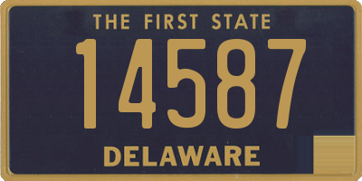 DE license plate 14587