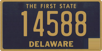 DE license plate 14588