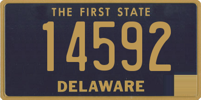 DE license plate 14592