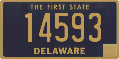 DE license plate 14593