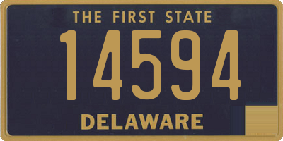 DE license plate 14594