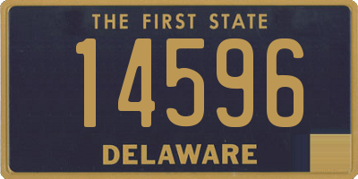 DE license plate 14596