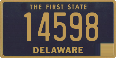 DE license plate 14598