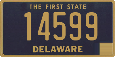 DE license plate 14599