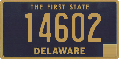 DE license plate 14602