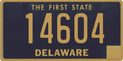 DE license plate 14604