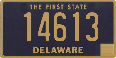 DE license plate 14613