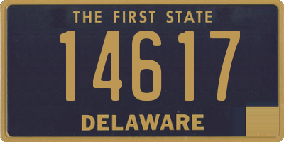 DE license plate 14617