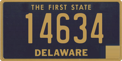 DE license plate 14634