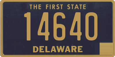 DE license plate 14640