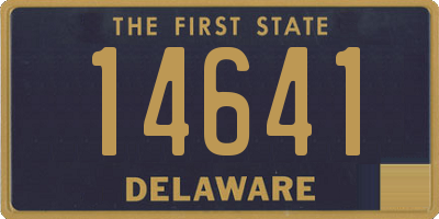 DE license plate 14641
