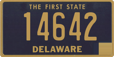 DE license plate 14642