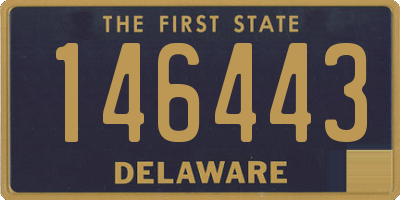 DE license plate 146443