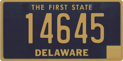 DE license plate 14645