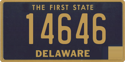 DE license plate 14646