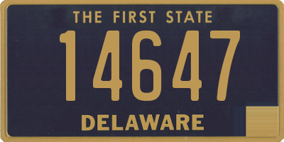 DE license plate 14647