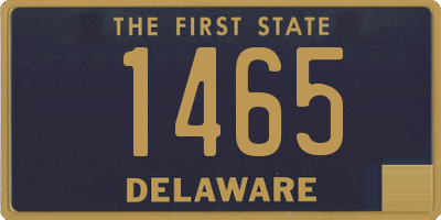 DE license plate 1465