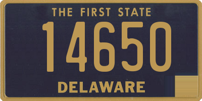 DE license plate 14650