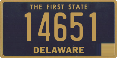 DE license plate 14651