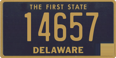 DE license plate 14657