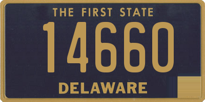 DE license plate 14660