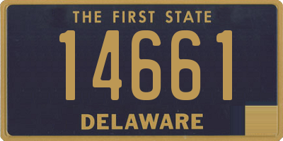 DE license plate 14661