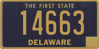 DE license plate 14663