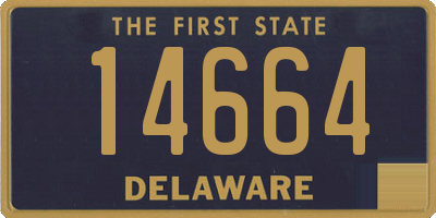 DE license plate 14664