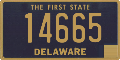 DE license plate 14665