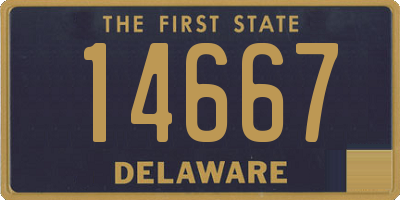 DE license plate 14667