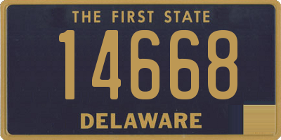 DE license plate 14668