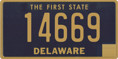 DE license plate 14669