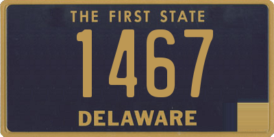 DE license plate 1467