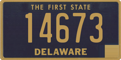 DE license plate 14673