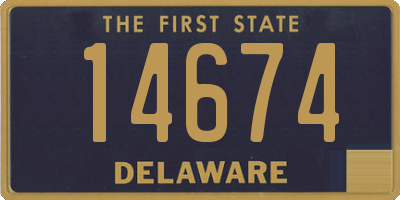 DE license plate 14674