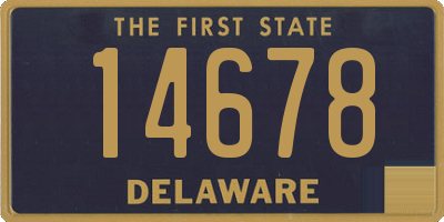 DE license plate 14678